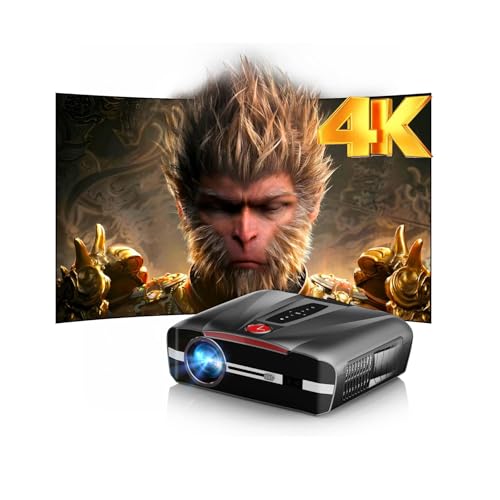 Daylight Projector 2300 ANSI Ultra HD 4K HDR10+ Daytime Smart Projector with Tof Autofocus Short Throw Home Theater Projector with Wifi Bluetooth