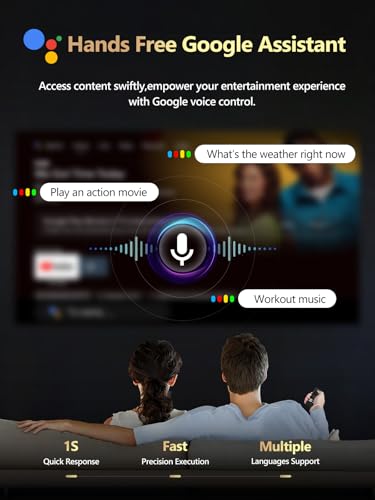 Smart Projector 4K with Google TV, 2400 ANSI Lumens Daytime Viewing, HDR10, NFC, WiFi 6,Bluetooth 5.4, DB Audio, HDMI ARC 2.1,Auto