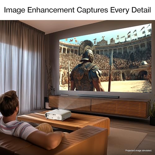 Epson Home Cinema 980 3-Chip 3LCD 1080p Projector 4,000 Lumens Color and White Brightness, Streaming/Gaming/ Media Room, Built-In Speaker, Auto