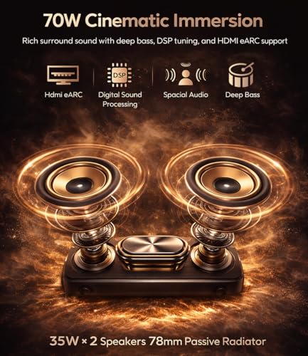 Daytime Projector 4K 2026 Upgraded 2400 ANSI [Auto Lens Cap] HDR10+ Ultra HD Smart Projector with AI-PQ ToF Autofocus HDMI eARC 64GB Dolby Audio for